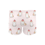 Cute Shiba Inu Dog Apple pattern Men's Swimming Trunks