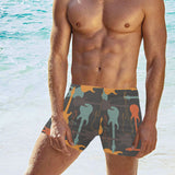 electric guitars pattern Men's Swimming Trunks