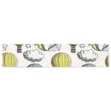 Hot Air Balloon Bird Cloud Pattern Table Runner