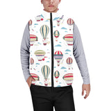 Hot air balloon pattern Men's Padded Vest