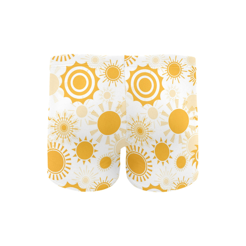 Sun design pattern Men's Swimming Trunks