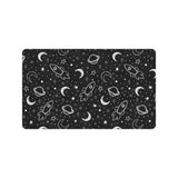 Hand drawn space rocket star planet Doormat