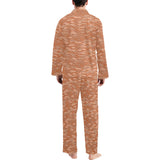 Brick Printed Pattern Print Design 02 Men's Long Pajama Set
