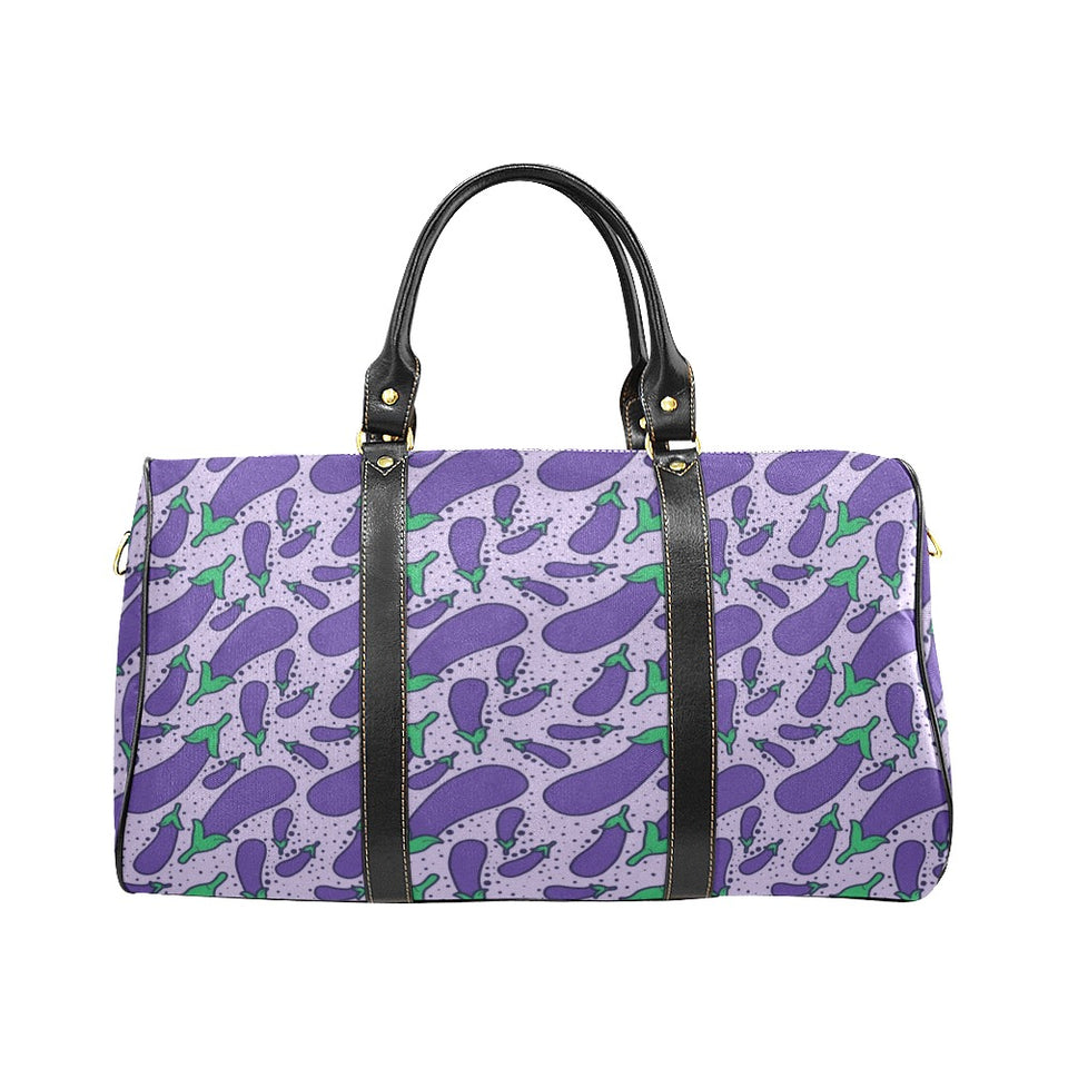 Eggplant Pattern Print Design 03 Travel Bag