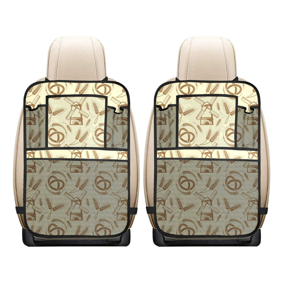 Windmill Wheat pattern Car Seat Back Organizer