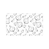 Garlic pattern black white Doormat