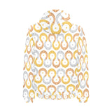 Horseshoes Pattern Print Design 03 Men's Padded Hooded Jacket