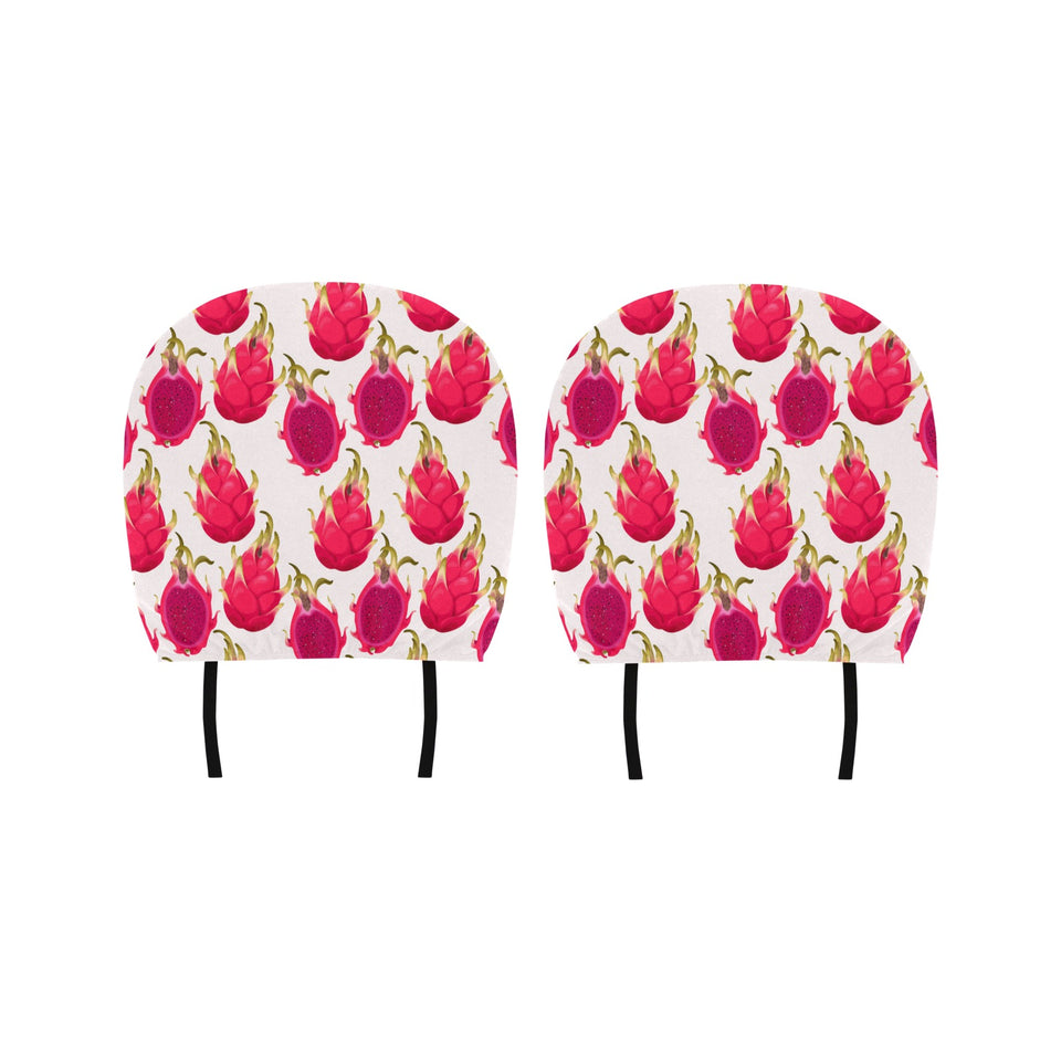dragon fruits design pattern Car Headrest Cover