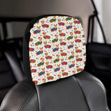 Corgi Christmas Pattern Car Headrest Cover