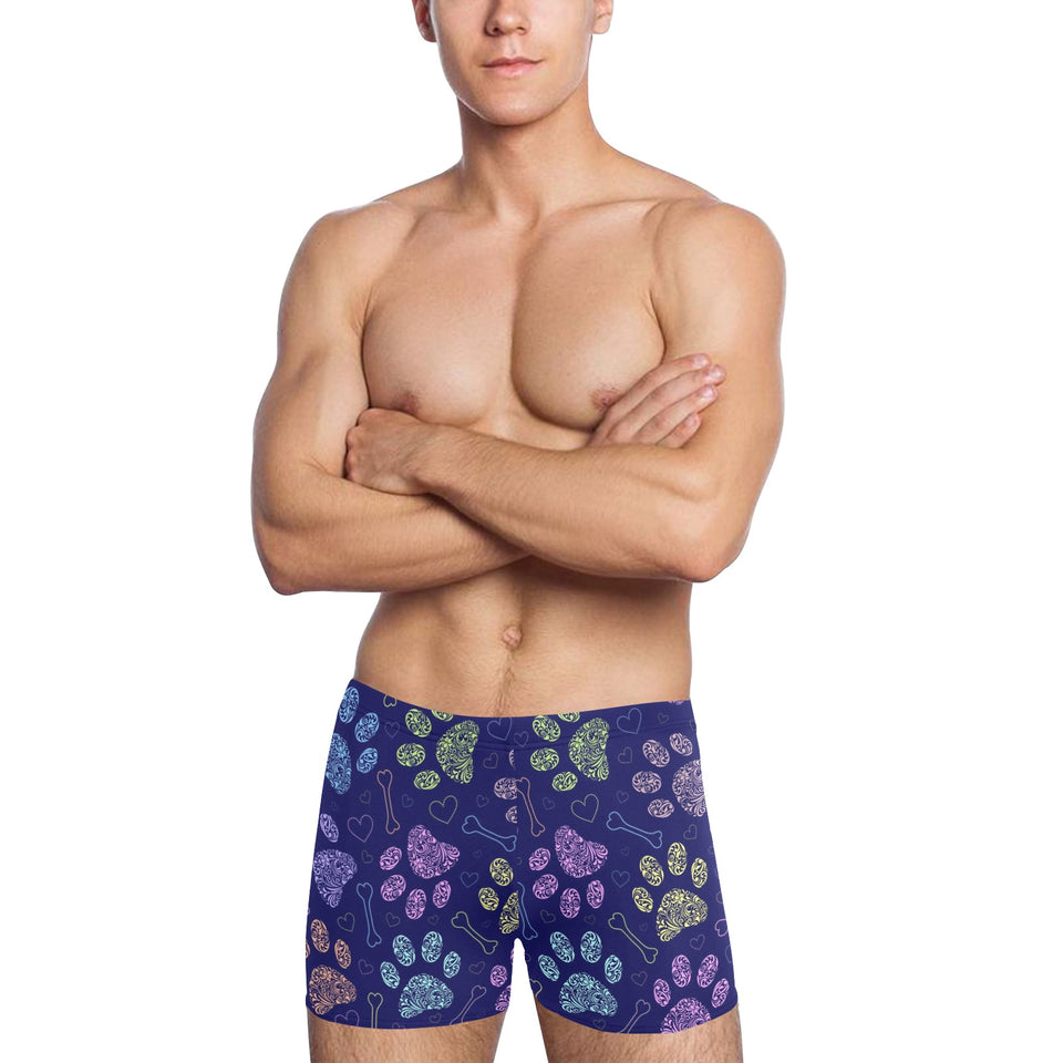 Dog Paws Pattern Print Design 02 Men's Swimming Trunks