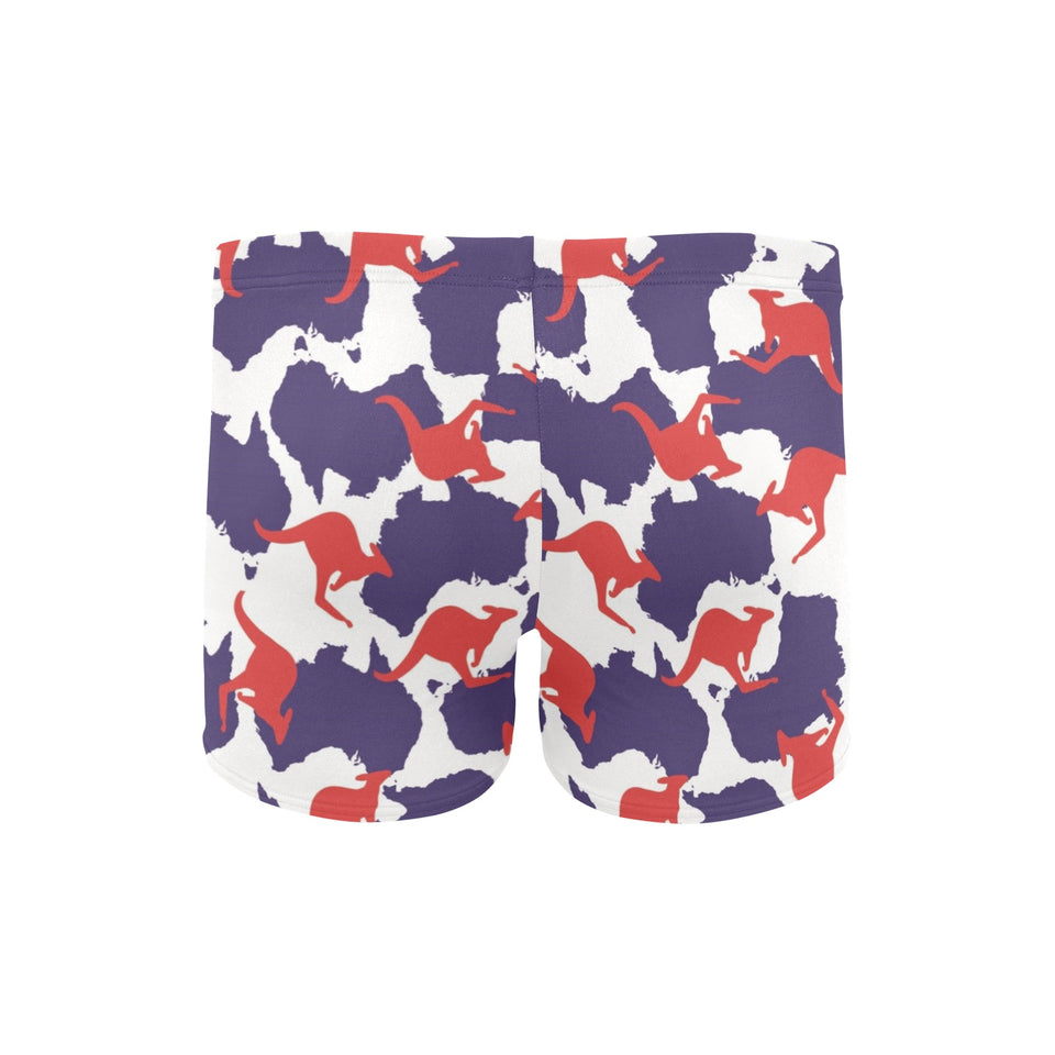 Kangaroo Australian pattern Men's Swimming Trunks