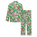 Coconut Pattern Print Design 01 Men's Long Pajama Set