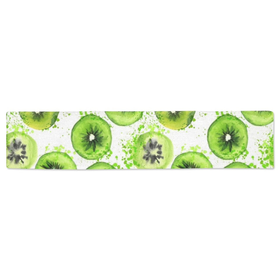 Watercolor kiwi pattern Table Runner