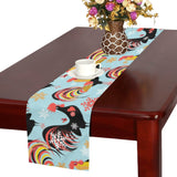 Rooster chicken cock snowfalke Table Runner