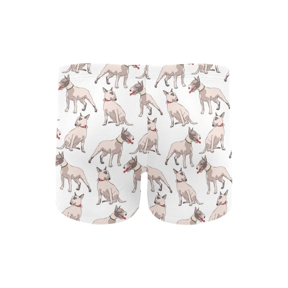 Bull Terrier Pattern Print Design 04 Men's Swimming Trunks