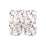 Bull Terrier Pattern Print Design 04 Men's Swimming Trunks