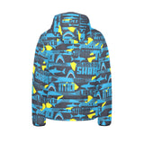 Shark dangerous Kids' Boys' Girls' Padded Hooded Jacket