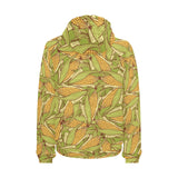 Corn Pattern Print Design 01 Men's Padded Hooded Jacket