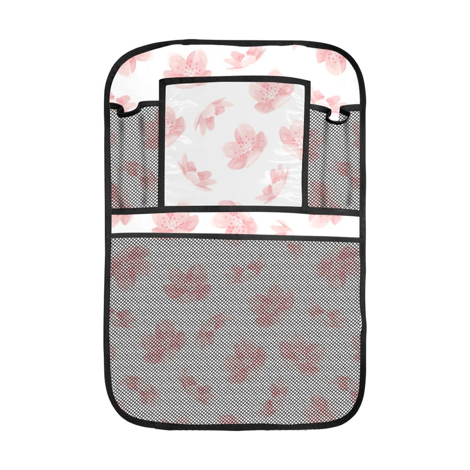 Pink sakura cherry blossom pattern Car Seat Back Organizer