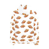 Clown Fish Pattern Print Design 03 Men's Padded Hooded Jacket