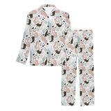 cute mermaid pattern Men's Long Pajama Set