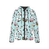Cute baby panda pattern Women's Padded Hooded Jacket