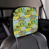 Hand drawn windmill pattern Car Headrest Cover