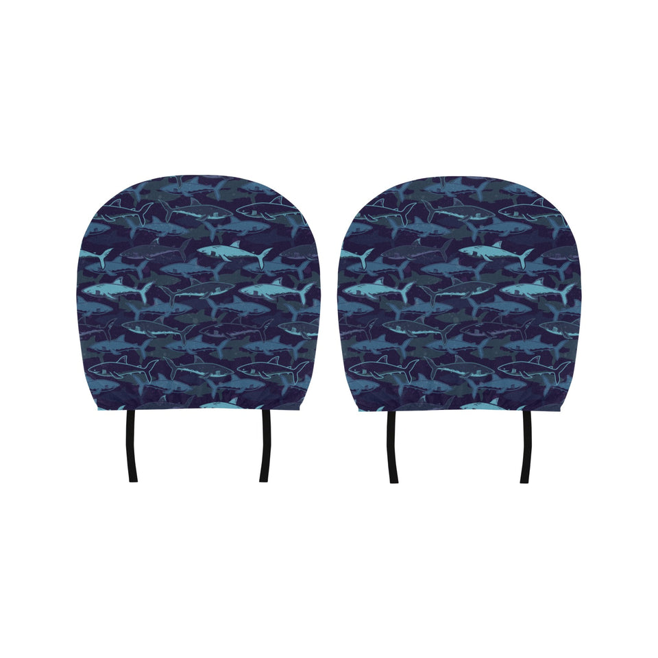 Shark pattern Car Headrest Cover