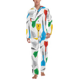 Darts Pattern Print Design 03 Men's Long Pajama Set