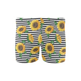 sunflowers ribbon background Men's Swimming Trunks