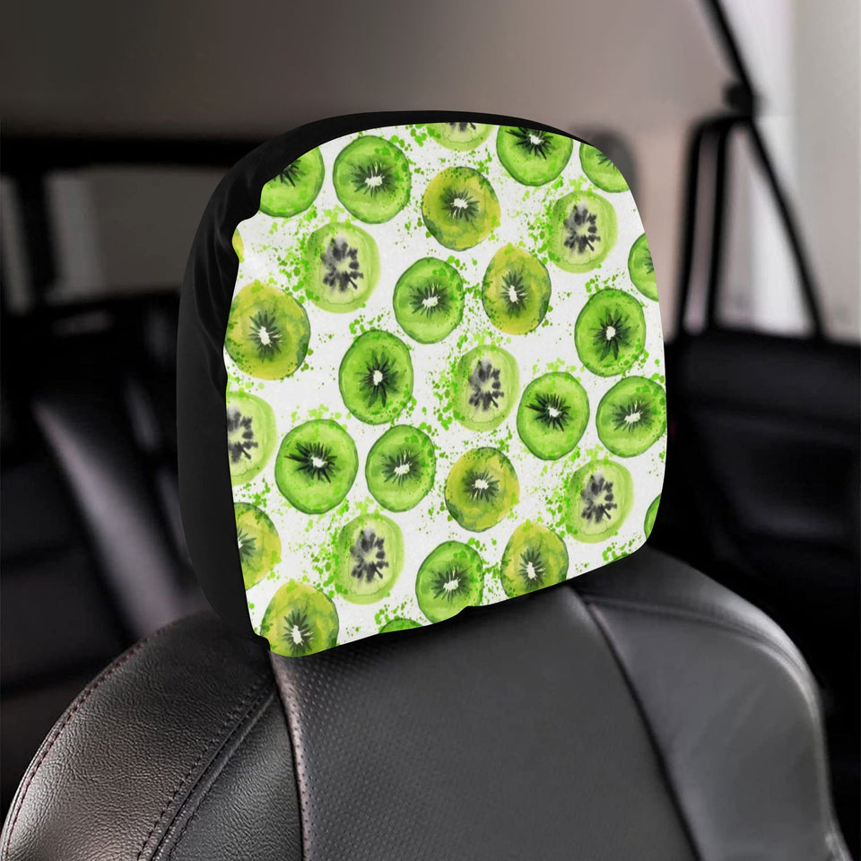 Watercolor kiwi pattern Car Headrest Cover
