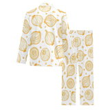 hand drawn onion pattern Men's Long Pajama Set