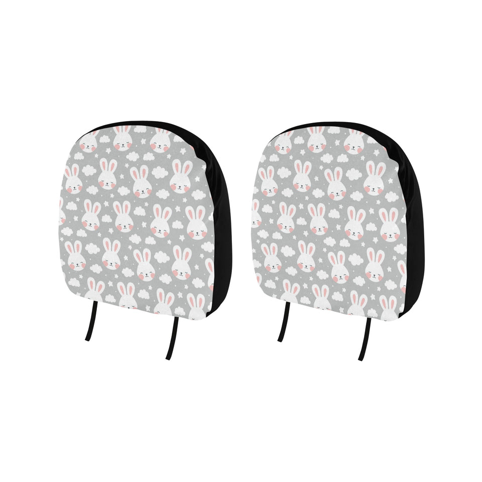 Rabbit cloud Pattern Car Headrest Cover