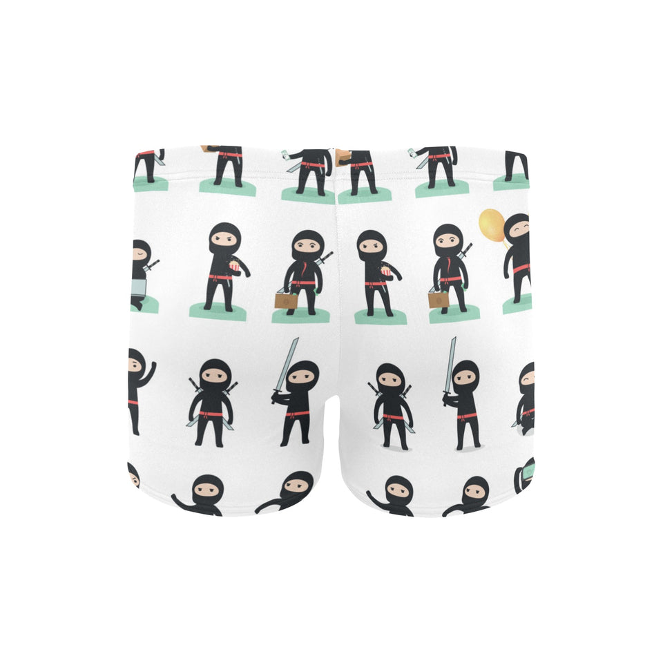 Cute ninja katana sword pattern Men's Swimming Trunks