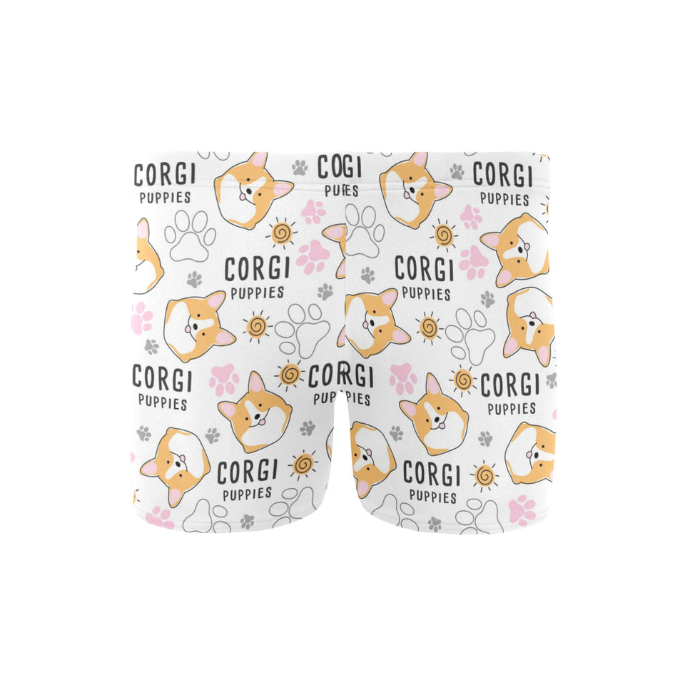 Corgi Dog Pattern Men's Swimming Trunks