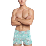 Cute koalas blue background pattern Men's Swimming Trunks