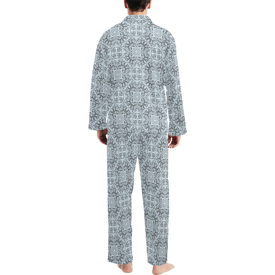 Traditional indian element pattern Men's Long Pajama Set