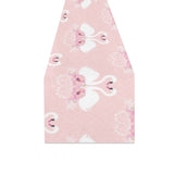 White swan and flower love pattern Table Runner