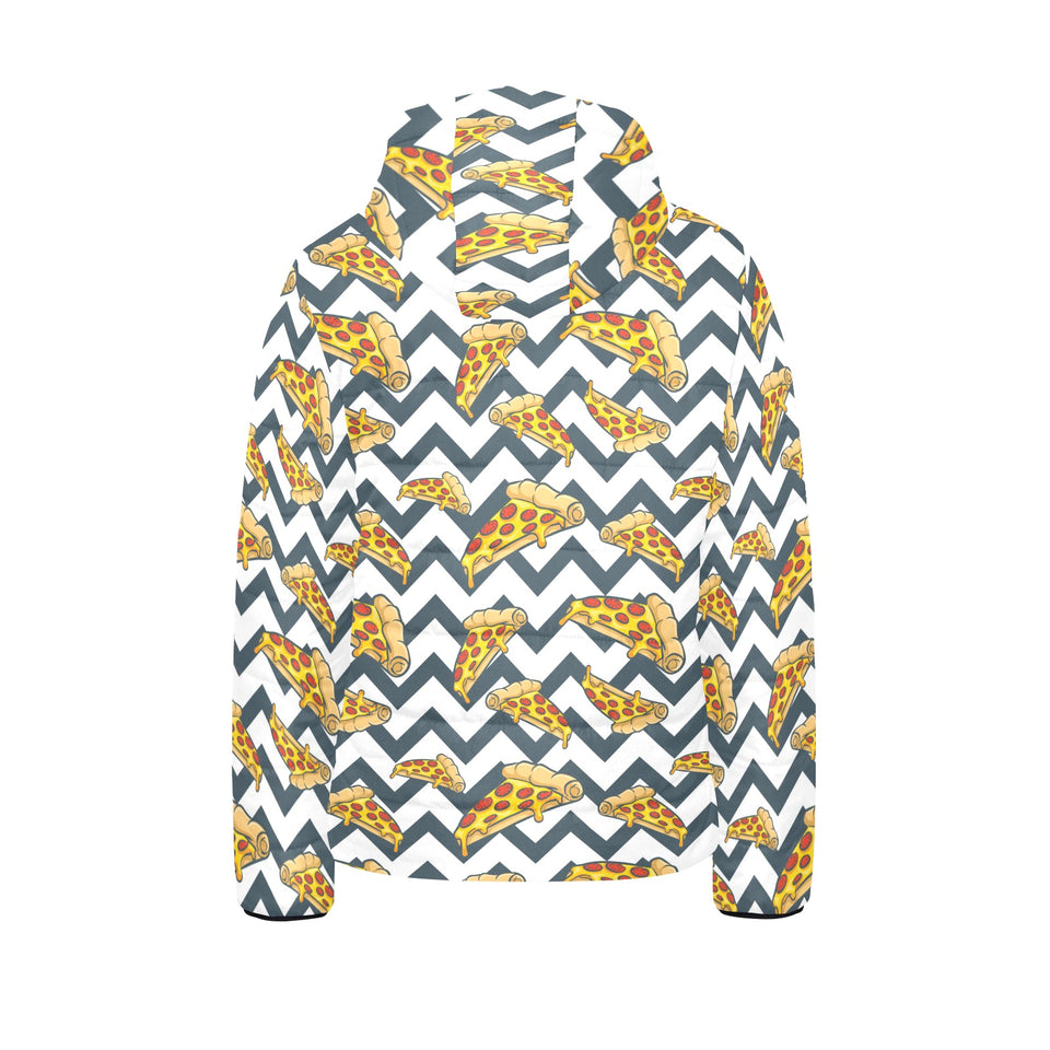Pizza design pattern Kids' Boys' Girls' Padded Hooded Jacket