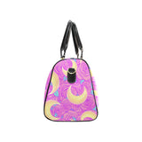 Moon pink rose background Travel Bag