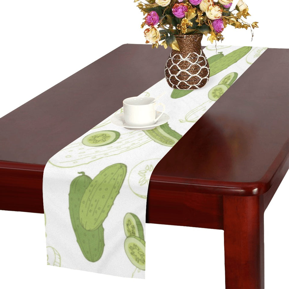 Cucumber sketch pattern Table Runner