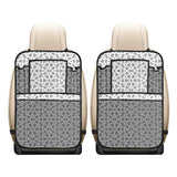 arabic gray pattern Car Seat Back Organizer