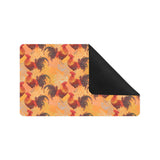 red rooster chicken cock pattern Doormat