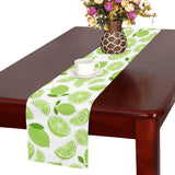 Lime design pattern Table Runner