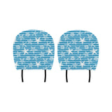 Starfish blue blackground Car Headrest Cover