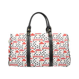 Red mushroom dot pattern Travel Bag