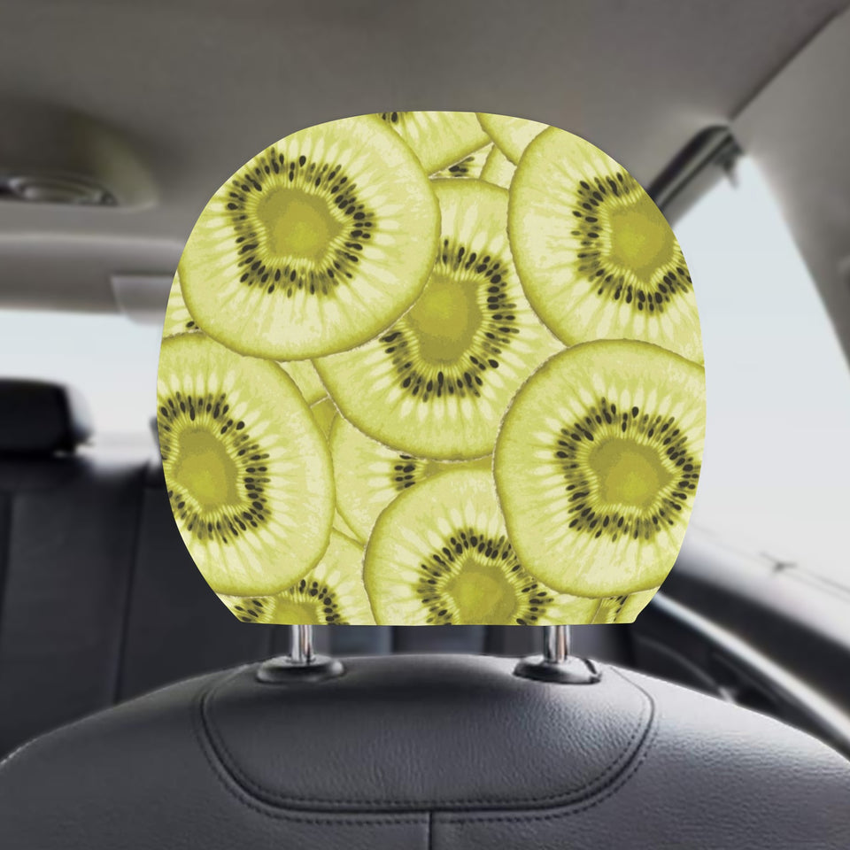 Sliced kiwi pattern Car Headrest Cover