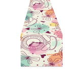 Clock butterfly pattern Table Runner
