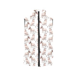 Bull Terrier Pattern Print Design 04 Men's Padded Vest