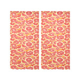 Tropical grapefruit pattern Gauze Curtain